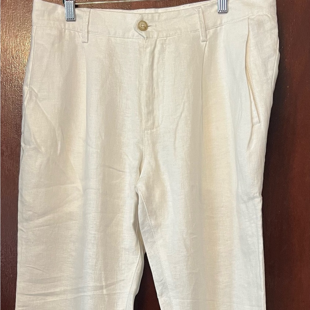 Men’s ONS White Linen Pants